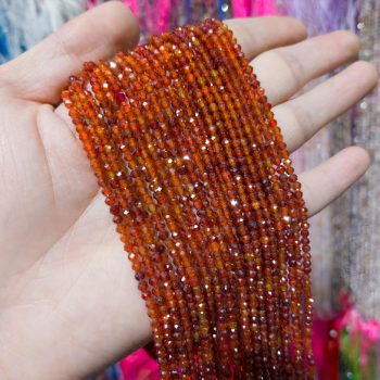 Natural zircon loose beads, 2mm faceted beads, colorful crystal small particles, small beads, stringing beads, handmade DIY materials, accessories