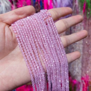 Natural zircon loose beads, 2mm faceted beads, colorful crystal small particles, small beads, stringing beads, handmade DIY materials, accessories