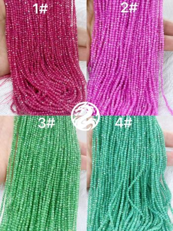 2mm zircon faceted round beads, small faceted beads, cross-border live streaming hot products, DIY bracelets, necklaces, and accessories