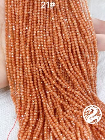Semi-finished products of 2/4mm ultra-shiny colored crystal zircon faceted small round beads for wholesale, suitable for DIY necklaces and earrings.